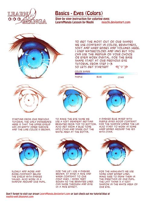Eyes Colorlearn Manga Basics Eyes Color By Naschi Anime Eyes Anime