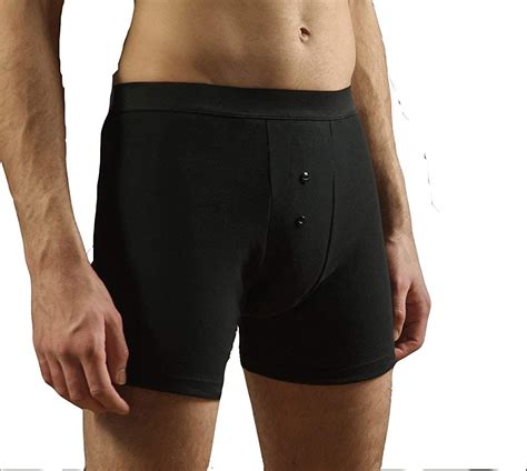 Mens Boxer Shorts With Built In Pad S Black Uk Clothing