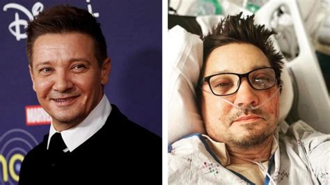 jeremy renner sube foto en el hospital tras sobrevivir a accidente uno tv