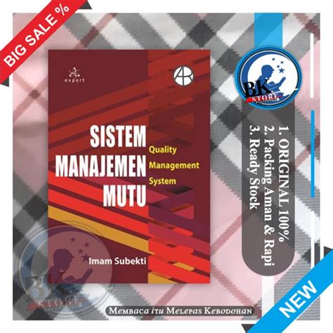 Jual Buku Sistem Manajemen Mutu Quality Management System Penulis
