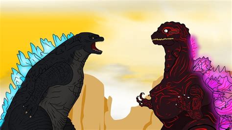 Godzilla Vs Shin Godzilla First Battle Funny And Best Moments Youtube