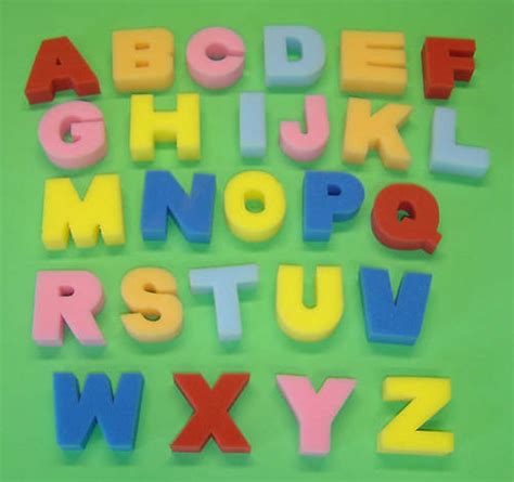 Chunky Foam Alphabet Sponge Letters Lower Upper Etsy