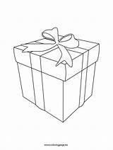 Gift Box Coloring Template Christmas sketch template
