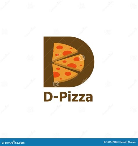 D Pizza Logo Stock Vector Illustration Of Business