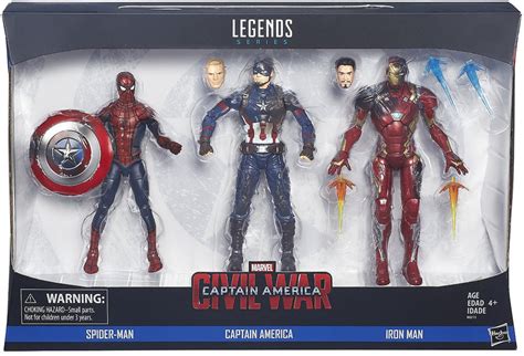 Marvel Legends Captain America Civil War 6 Inch Action Figure 3 Pack S