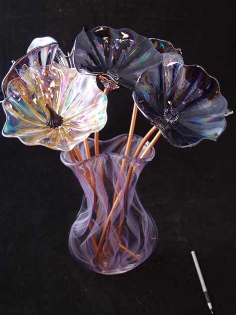 Flower Bouquet Package Spirits In The Wind Gallery Hand Blown Glass Art Glass Flowers