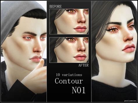 Cheek Contour In 2 Variations 5 Colors Found In Tsr Category Sims 4
