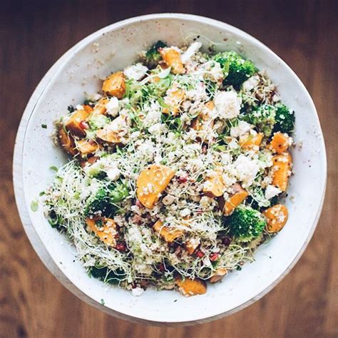 Jamie Olivers Superfood Salad With Broccoli Sweet Potatoes Mixed