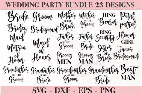 Wedding SVG Files Groom SVG Files For Silhouette Wedding Party Svg