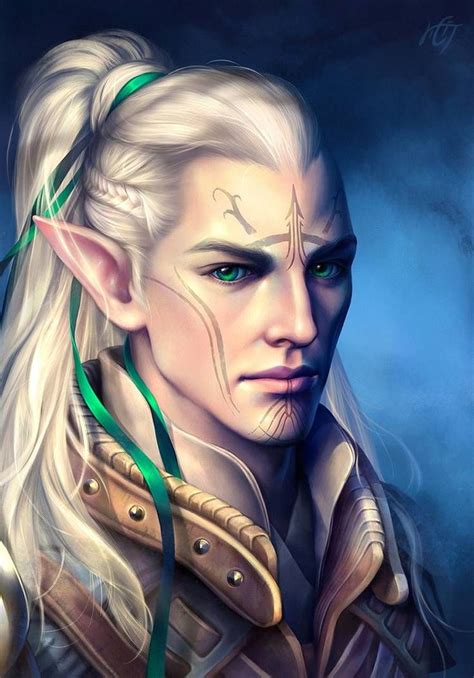 16 Anime Male Elf Archer Elves Fantasy Character Portraits Elf Art