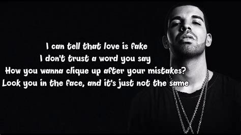Drake Fake Love Lyrics By Travis Garland Music Youtube