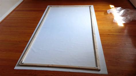 Plus, it costs thousands of dollars less than those other screens. Homemade projector screen under $45 - YouTube