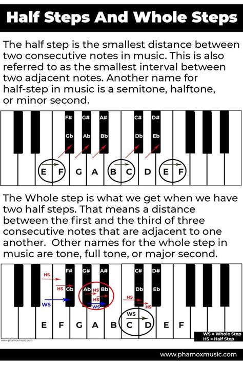 The Half Steps And Whole Steps Are The Terminologies In Music Theory