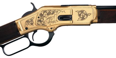 Custom Engraved Winchester Model 1873 Lever Action Rifle