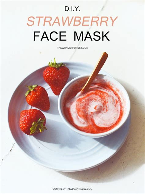 Diy Strawberry Face Mask Wonder Forest Strawberry Face Mask