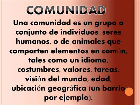 Ppt Comunidad Powerpoint Presentation Free Download Id991114