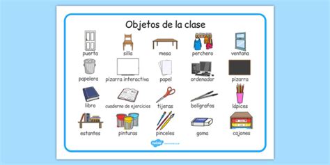 Classroom Objects In Spanish Word Mat Primary Resources
