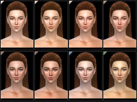 The Sims Resource Wmll Shiny Skintones 10 By S Club • Sims 4 Downloads