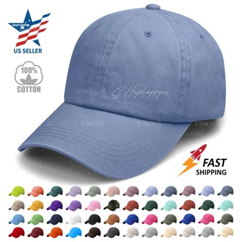 Polo Style Cotton Baseball Cap Ball Dad Hat Adjustable Plain Solid
