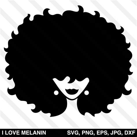 Afro Woman Silhouette Svg Woman Silhouette Black Woman Silhouette