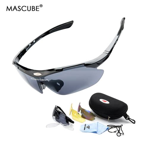 Mascube Outdoor Sports Camping Sunglasses Professional Glasses Driving Goggles With 3 Lens