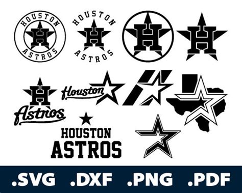 Houston Astros Svg Files Houston Astros Cutting Files Etsy
