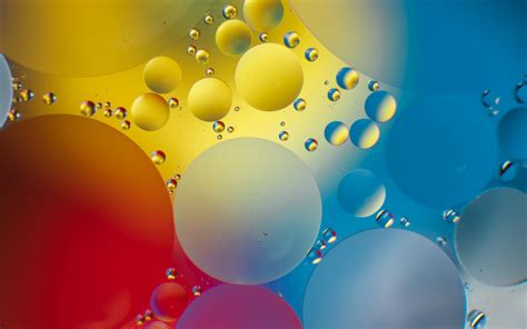 Download Wallpaper 3840x2400 Bubbles Circles Gradient Water Glare