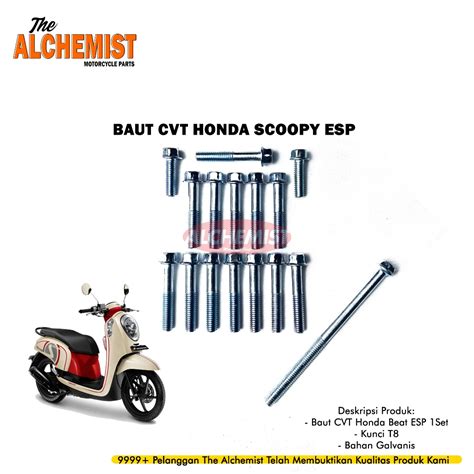 Jual Cod Baut Cover Cvt Scoopy Esp Baud Cvt Honda Scoopy Esp Set Baut Baud Cover