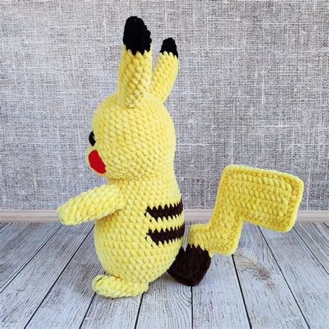 Pikachu Crochet Pattern Detective Pikachu Amigurumi Pdf Etsy
