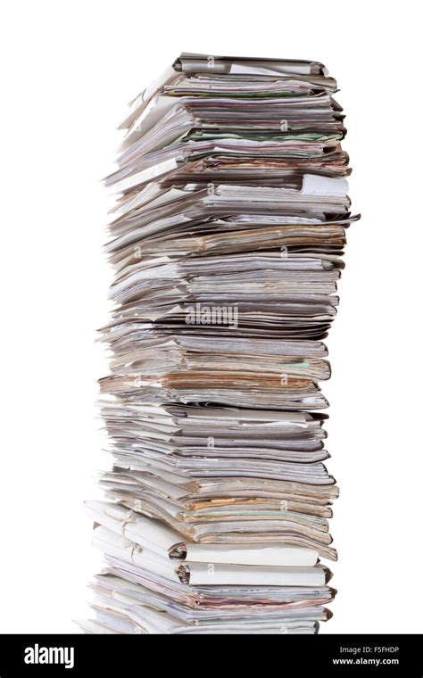 Huge Stack Of Papers Stock Photo Alamy