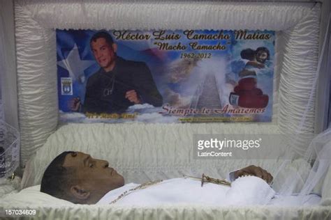 View Of The Remains Of Hector El Macho Camacho During The Funeral Of