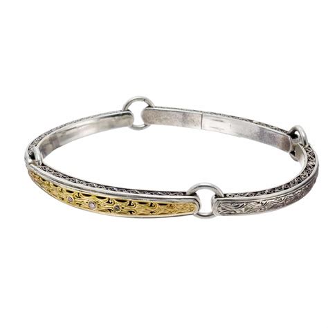 Classic Bracelet In 18k Gold And Sterling Silver Gerochristo Jewelry
