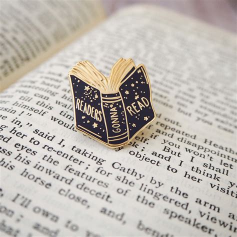 readers gonna read enamel pin literary t for book lovers and readers literary emporium ltd
