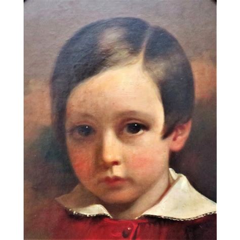 19th C Victorian Portrait Oil Painting Of A Boy Young Man Chairish