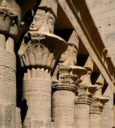 egyptian art colonnade temple of iside file egypt xxx dynasty