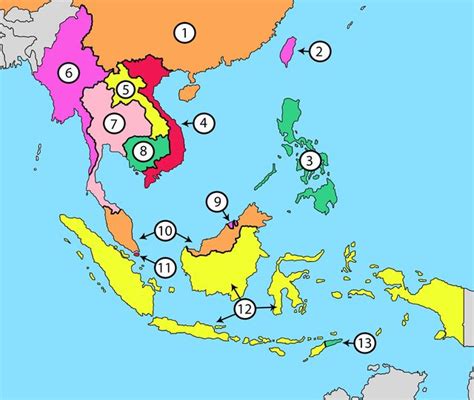 East And Southeast Asia Map Quiz Africa Map