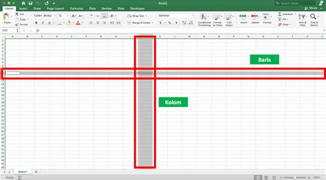 Pengertian Kolom Dan Baris Pada Microsoft Excel Latihan Ujian My XXX