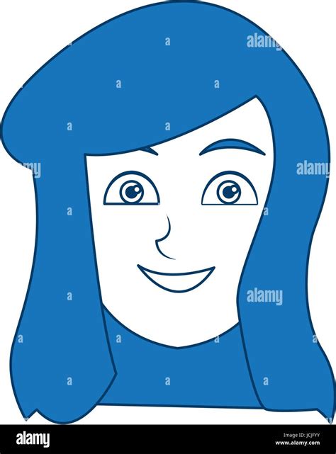 Set Of Woman S Emotions Facial Expression Girl Avatar Vector