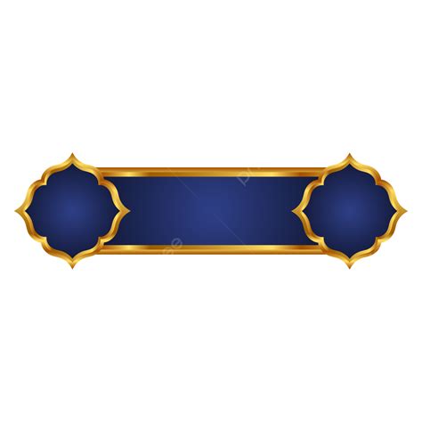 Gambar Mandala Emas Mewah Ornamen Elegan Islamic Banner Judul Bingkai