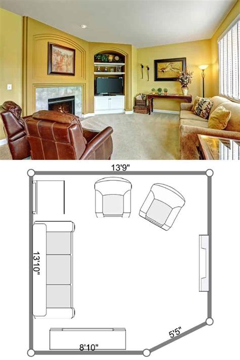 Living Room Layout With Sofa And Two Oversized Chairs 13 Living Room