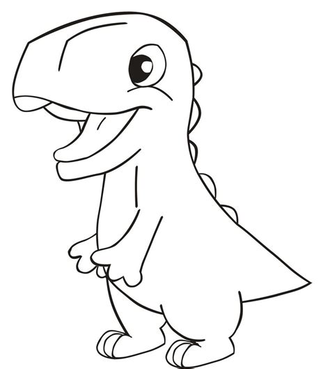 Get Coloring Pages Dinosaur Drawing Png