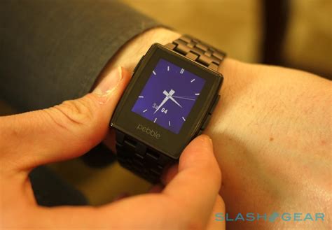 Pebble Steel Hands On The Smartwatch Goes Classy Slashgear