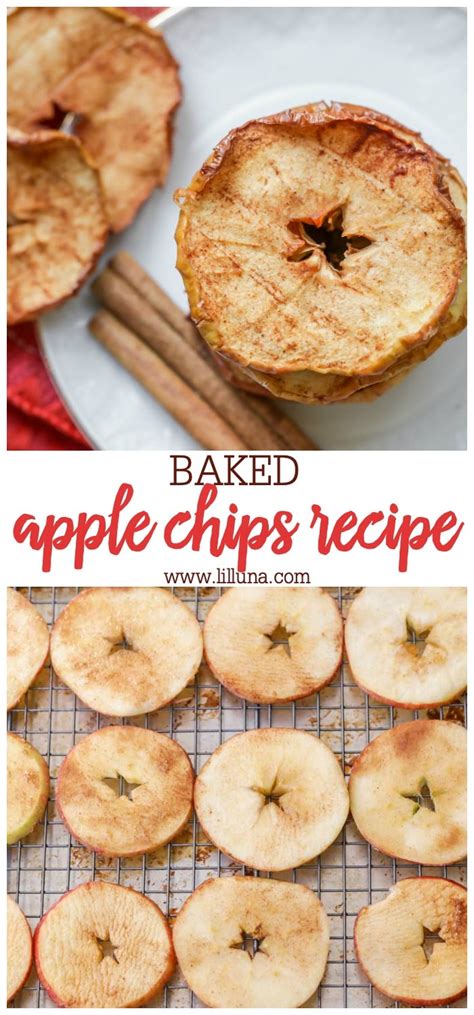 Easy Apple Chips Recipe 3 Ingredients Lil Luna