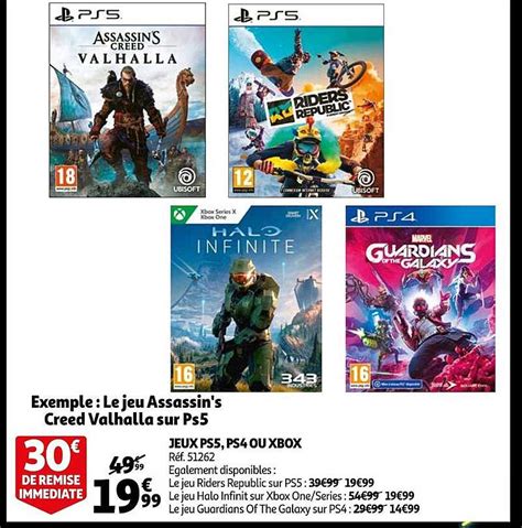 Promo Jeux Ps5 Ps4 Ou Xbox Chez Auchan ICatalogue Fr