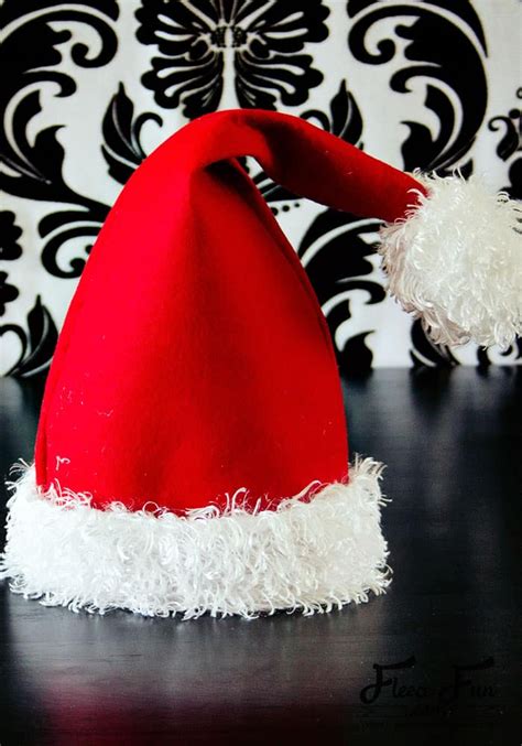 Santa Hat How To With Free Pattern And Video Tutorial Christmas