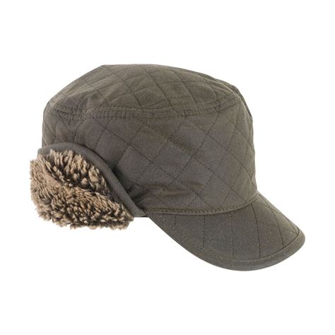 Stanhope Waxed Trapper Hat Barbour Mens Hats Oandc Butcher