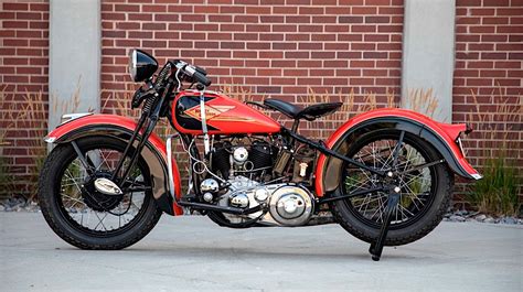 Old School 1935 Harley Davidson Rl 45 Was Built For Solo Riders