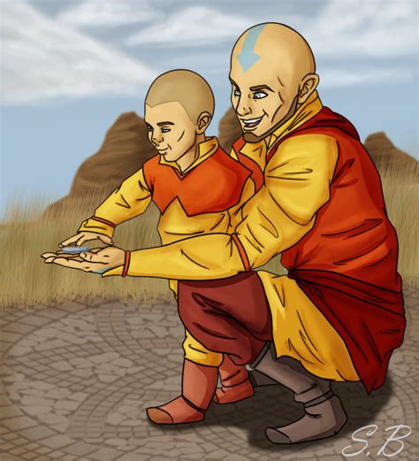 Aang And Tenzin An Old Trick By Sbrigs On Deviantart