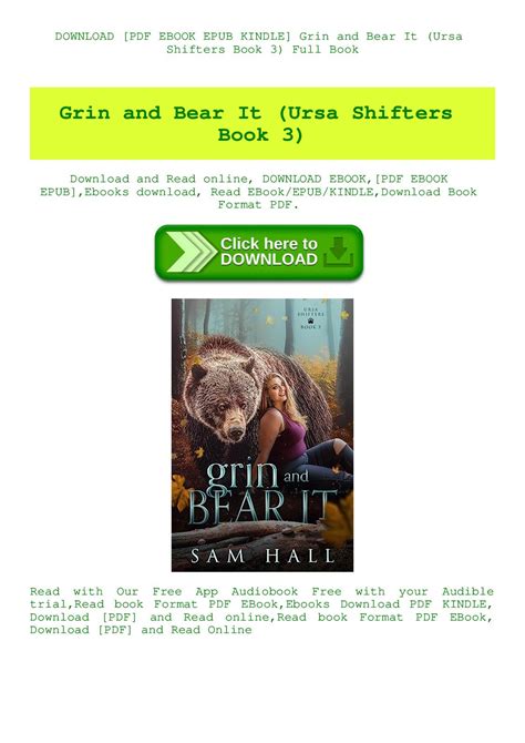 Calaméo Grin And Bear It Ursa Shifters Book 3