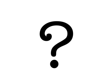 Black And White Question Mark Clipart With No Back Ground 20 Free